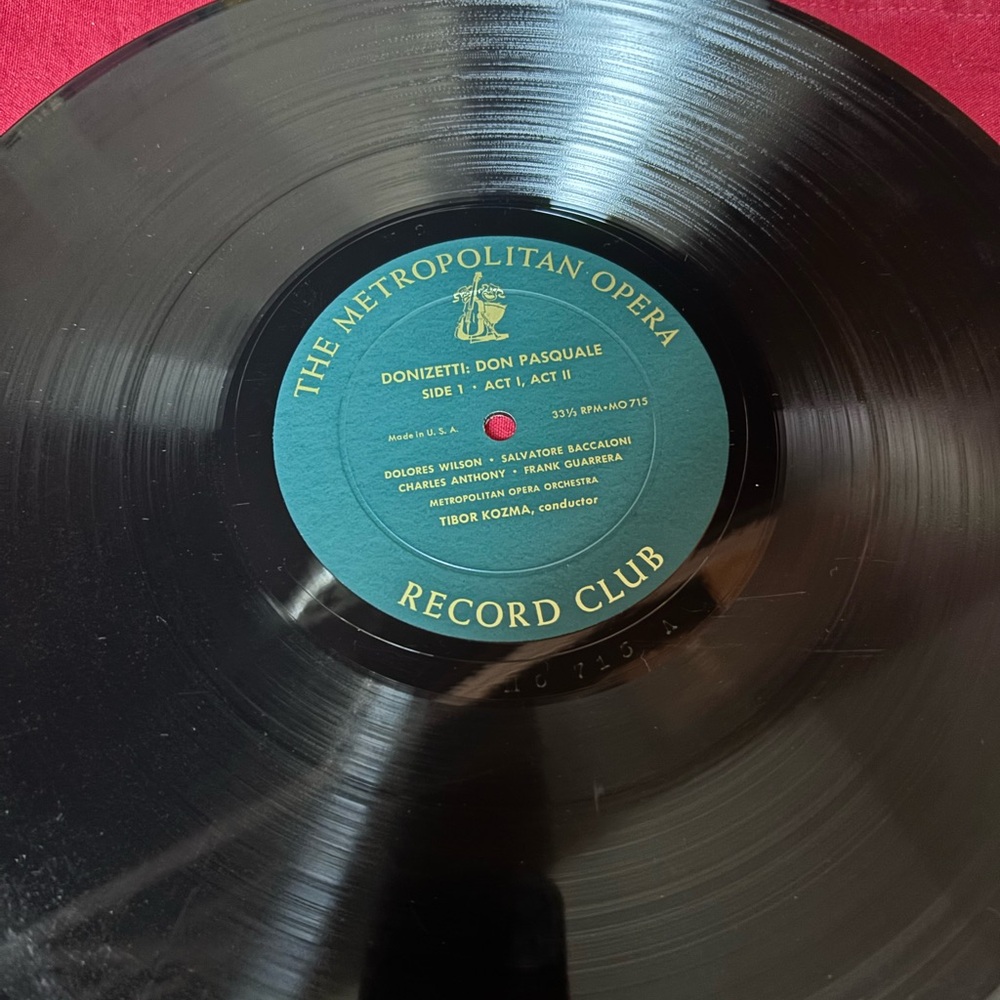 vintage vinyl LP record of the opera Don Pasquale by Donizetti, - Picture 3 of 6